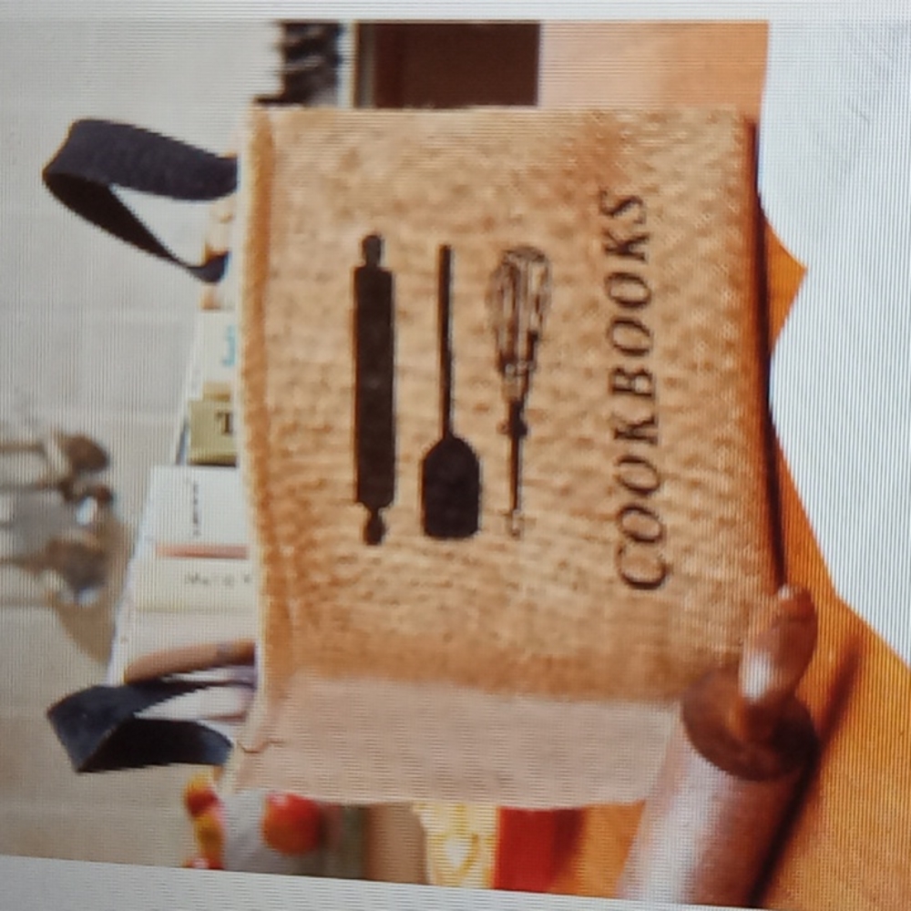 Fab and useful portable cookbook storage bin. NWT!